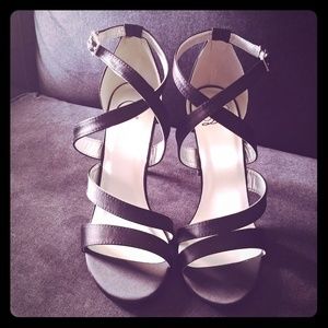 Strappy Black Heels